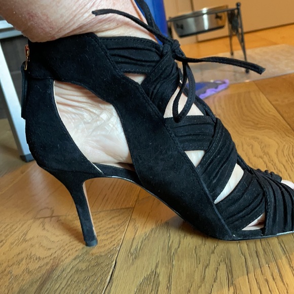 Nine West galaxy black suede heels size 7.5 - Picture 12 of 15